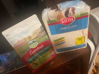 Hamster cage/food & bedding