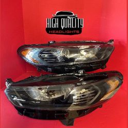 Ford Fusion 2013. 2016 headlights.