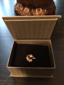 Genuine diamond ring/enhancer set