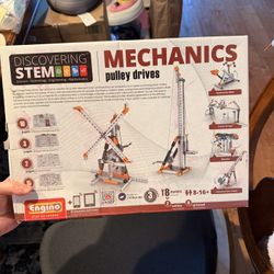 FREE Engino Discovering STEM Mechanics Pulley Drives Set: Construction Toys For Kids Ages 9+ (8 Models To Build)