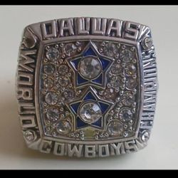 Replica 1977 Dallas Cowboys NFL Roger Staubach Quarterback Superbowl Ring 