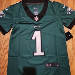 Philadelphia Eagles football uniform No.1 Jalen Hurts jersey embroidery