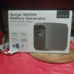 EcoFlow DELTA 3 Classic/Solar Panel Generator 