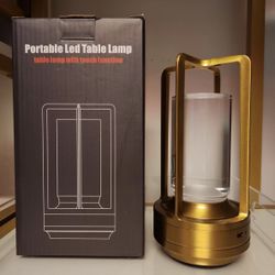 Cordless Rechargeable Table Lamp LED Touch Dimmable 3 Color Modes Portable Night Light