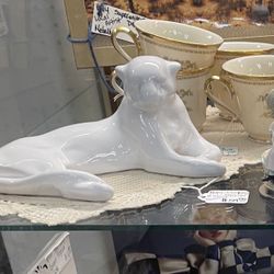 Pottery Frankoma Panther White 