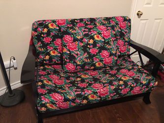 Solid wood love seat