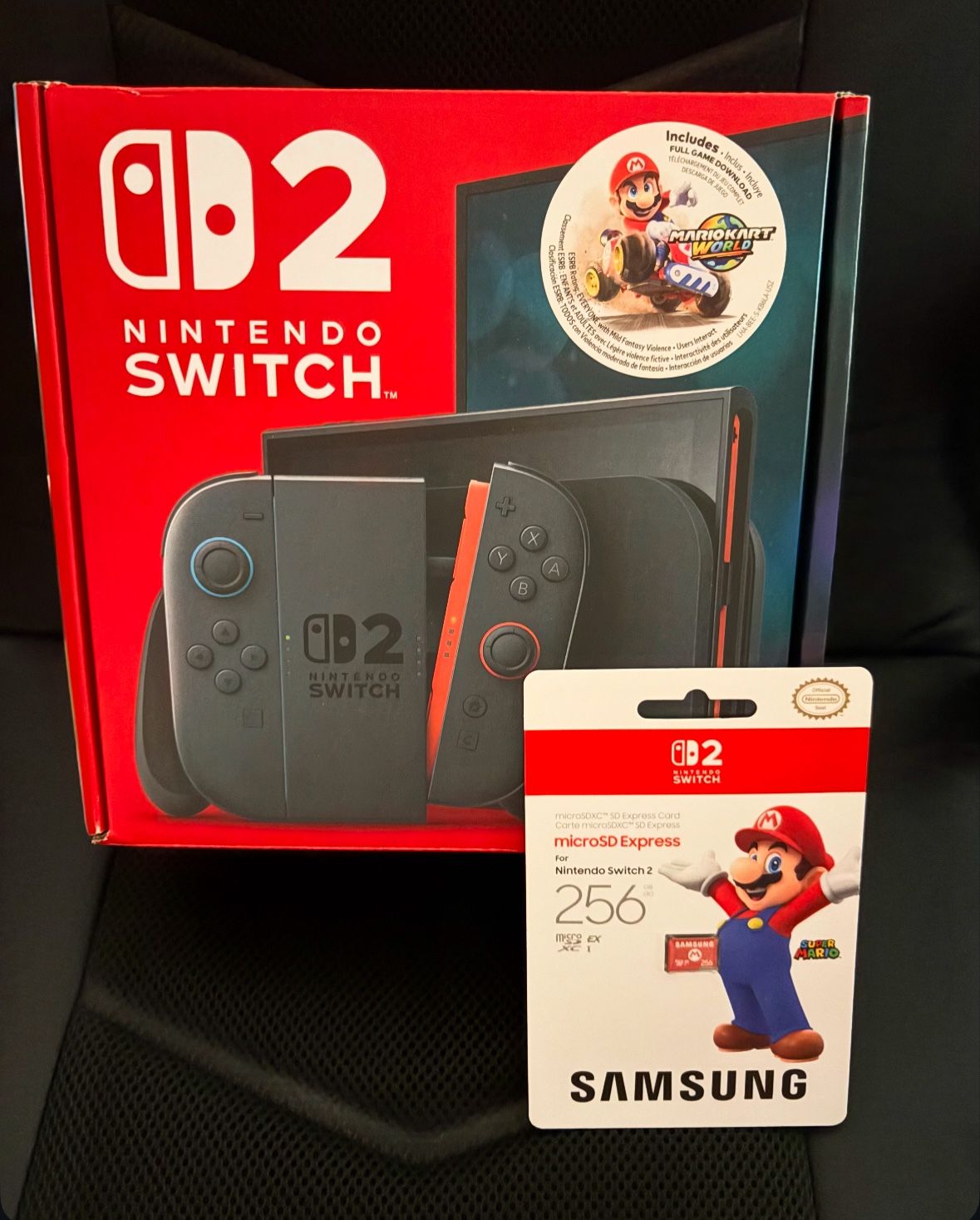 🔴NINTENDO SWITCH 2 WITH 🏁MARIO WORLD & MICRO SD CARD🔴