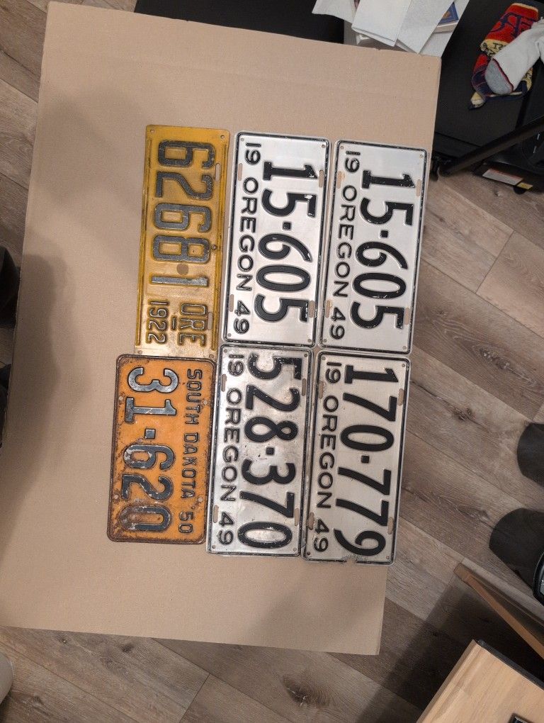 Vintage License Plates