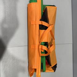 Reusable Shopping Bags (Set of 4) for Grocery Cart Multi-use Tote Bags (Orange, Green, Red, Blue)