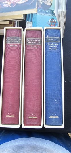 Library of America 3-Vol Set, Debate on the Constitution (1 & 2) & Lincoln: Speeches and Writings