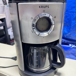 Krups Coffee Maker, Definitive Series Stainless Steel come with grinder 