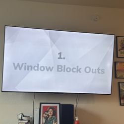 TCL Roku Huge screen 67” TV +Wall Mount 2024