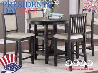 🇺🇸 5 PC DINING TABLE 🇺🇸