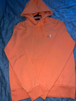 Orange polo hoodie size medium