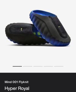 Nike Mind 001 Fly knit 'Hyper Royal' Sz 9M new