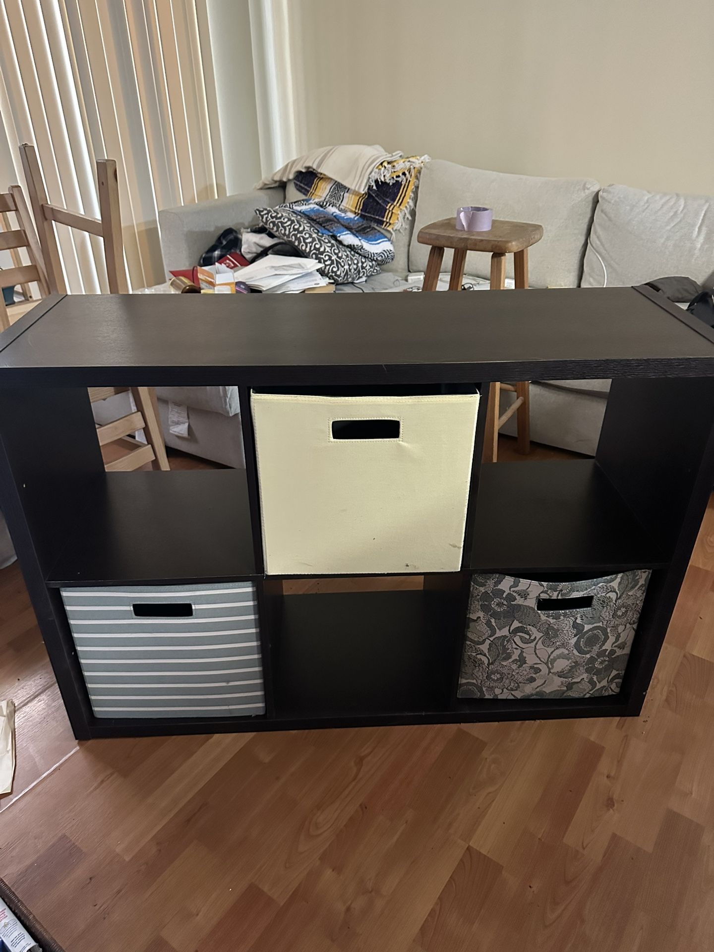 Black 6 Cube Organizer 