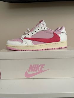 Jordan 1 retro low og sp Travis Scott sail tropical pink