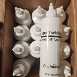 Whitener Liqua-Gel Liquid Food Coloring 16 oz.** Pack Of 12**