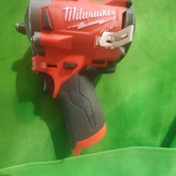 MILWAKEE M12 FUEL BRUSHLESS 3/8" STUBBY IMPACT WRENCH TOOL ONLY LIKE NEW 