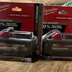 Brand new Milwaukee Batteries 6.0 For $65.00 Each One Cash Only Pick Up Only