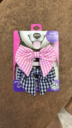 Dog collar bow ties