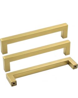 5in Brushed Gold Cabinet Handles
