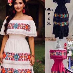 Beautiful Embroidered Mexican Dress - Hermosos Vestidos Bordados Mexicanos✨Prices Vary - Precios Varian✨