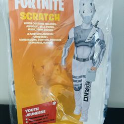 New! InSpirit Designs Fortnite Scratch Halloween Costume Male, Teen 14-17, White