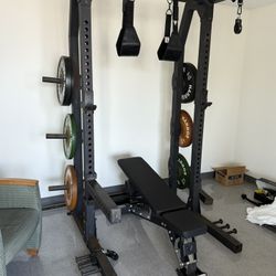 Weight Set With Squat Rack 