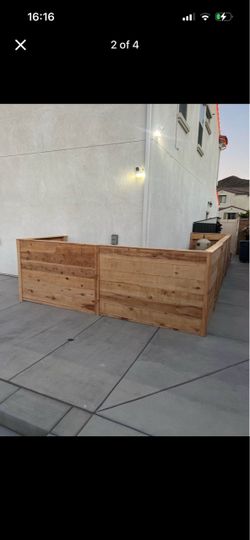 Large L-Shaped Cedar Raised Garden Bed