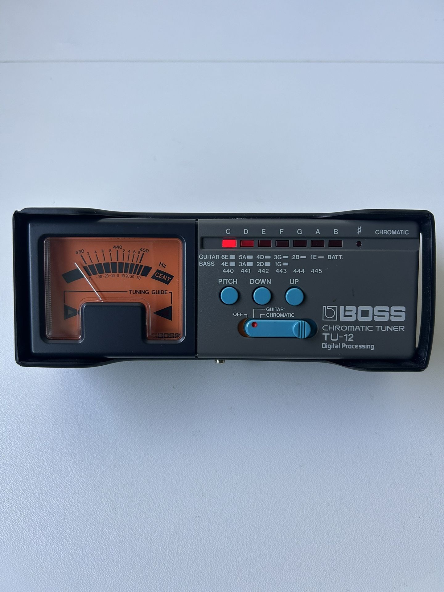 Boss Chromatic Tuner TU-12 Digital Processing Guitar Bass