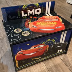 Lightning McQueen Toy Chest, Storage , Kids Room Play Toy