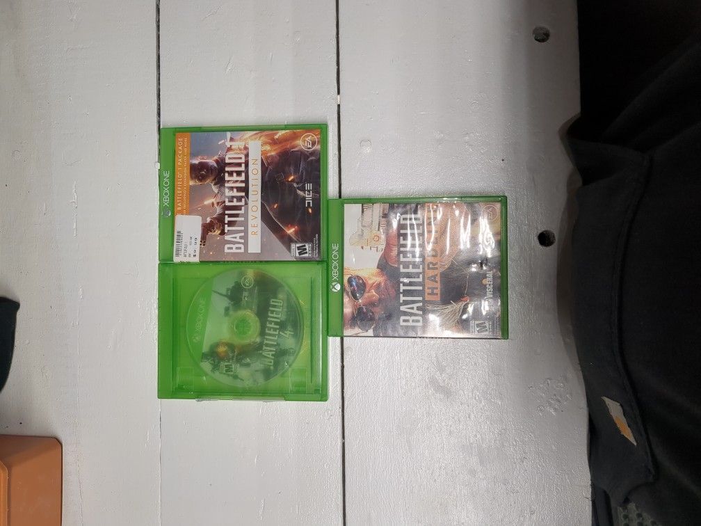 Battlefield 1,4 And Hardline For Xbox One 