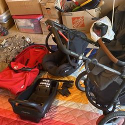 Bebe Confort Stroller With Accessories And Maxicosi Infant Car Seat