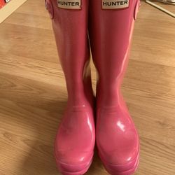Sparkly Pink Girls’ Hunter Rain Boots