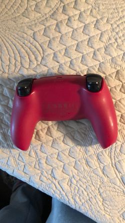 Red PlayStation 5 controller