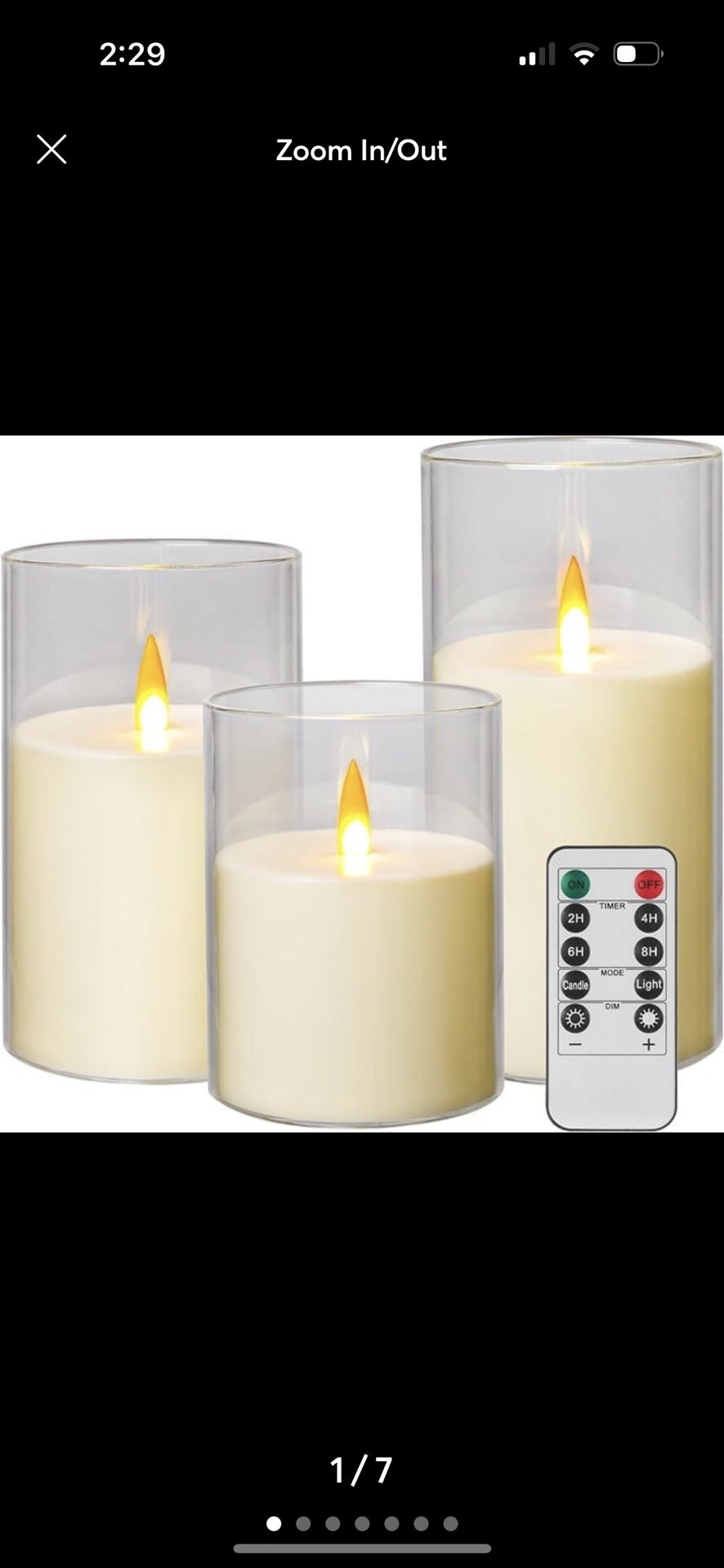 Flickering Flameless Candles,Led Candles W/Timer, Set of 3 Battery Operated