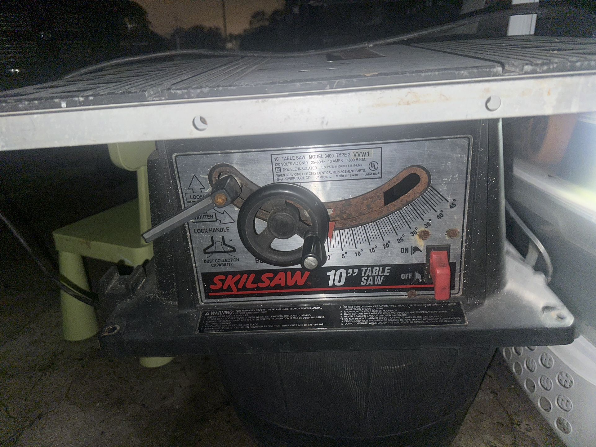 Skil 10” Table Saw