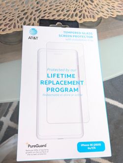 AT&T PureGuard Tempered Glass Screen Protector iPhone SE/6s/7/8