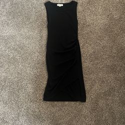 Treasure And Bond Fitted Black Dress