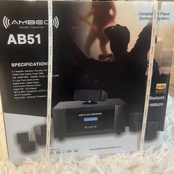 6 Piece Surround Sound Speaker Set By Ambeo Home Theater AB51
