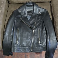 Massimo Dutti leather jacket