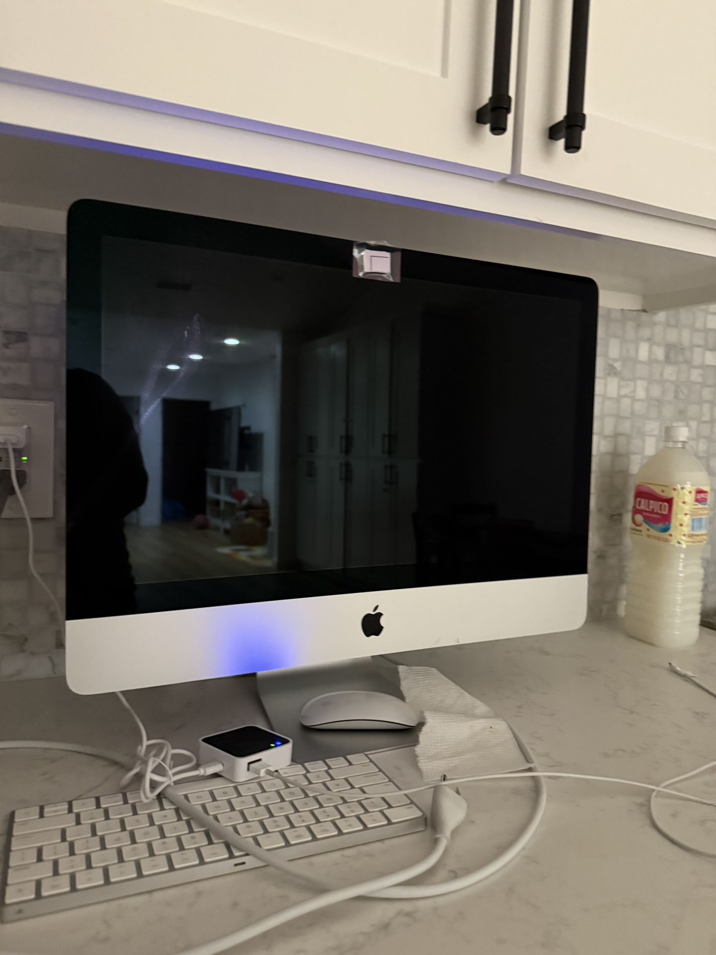 Mac Desktop With Keyboard And Mouse