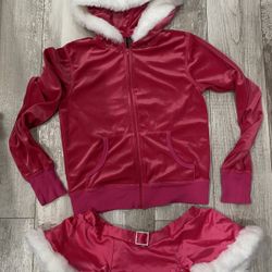 Victorias Secret Santa Hoodie And Skirt SzSmall