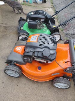 2 self propelled mowers
