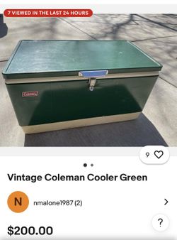 Vintage Coleman Cooler