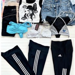 Women’s Bundle Of Clothes Sincerely Jules, BDG, Fashion Nova, Forever21 New, Old Navy, SHEIN, Romwe, Wild Fable, Hello Kitty, FILA, Adidas Lot(25)