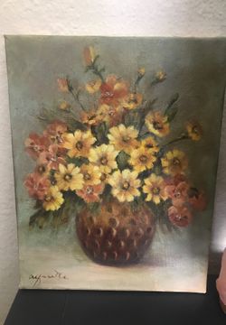 Vintage flower painting