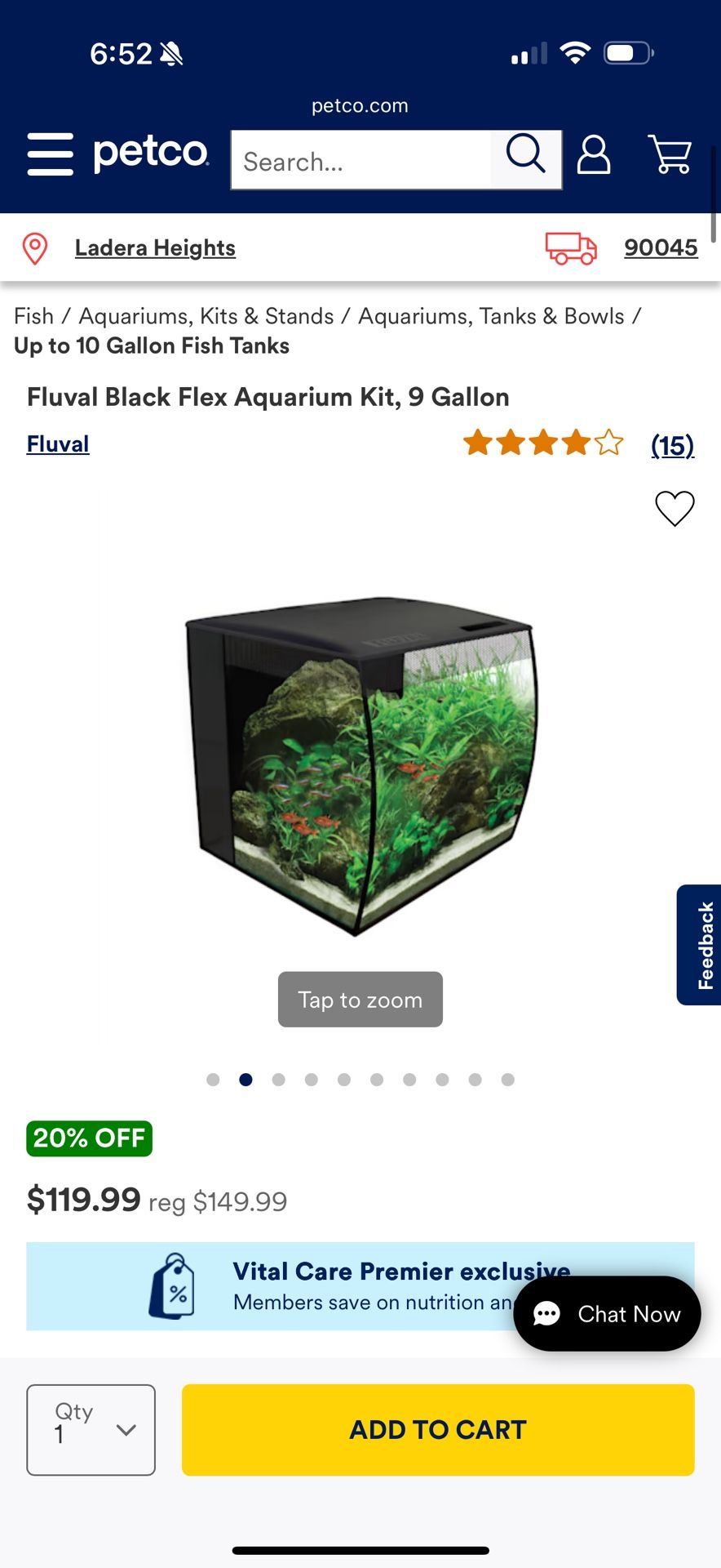 Fish Tank 9 Gallon