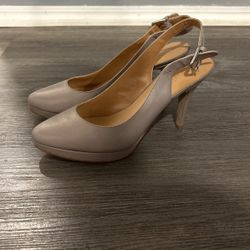 Nine West heels, white grey, sizes 8